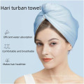 Cabelo de cabelo impresso personalizado Toalha seca Cetin Turban Wrap